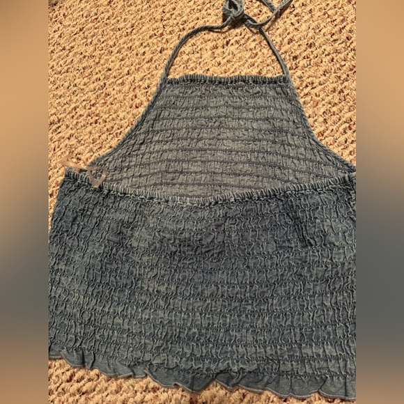 American Eagle Outfitters Tops Denim Top Poshmark